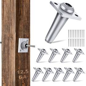 Lanties Grape-10 10 Pcs Anchor Wire Vise With Screws Grape Trellis Silver