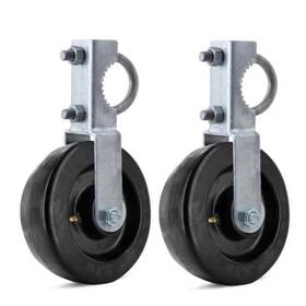 Liberoll 706531433026 Gate Wheel For Supporting Metal Swing Gates With 1-5/8 Inch Thru 6 Inches Silver