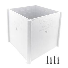 Myard Ps666-w 6x6x6 Inches Post Protector With 6 Inch X 1-pack White