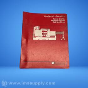 National Acme 2160894 Handbook For Operators Usip