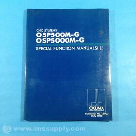 Okuma Osp500m-g/osp5000m-g Osp500m-g / Osp5000m-g Special Function Manuals Ii Usip