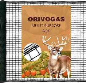 Orivogas Ori-002 Plastic Mesh Fence Deer Netting Garden Barrier 4x75 Ft Black For Protection