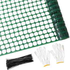 Pl-fence-4100 Potatolife Plastic Mesh Fence Safety 4ftx100ft Roll With 100 8.73 Lb/roll Green