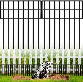 A44-3.0skbjx-14p Qiaokaiyan Animal Barrier Fence 14 Pack No Dig 19.52ft Black