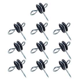 Qmark 2rba-10 10 Pack Electric Fence Wood Post Anchors Screw- Inch