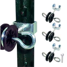 Qmark 791276921280 Qftmark Farm Electric Fence T-post Gate Handle Anchors Double Hook