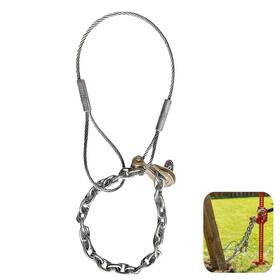 Quirvanora Qa008 Heavy-duty Fence Post Puller With Galvanized Cable And Chain - Works Jack