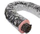 R6.0 Silver Quality Flex Gray 10 In X 25 Ft Insulated Flexible Duct Tube Jacket 687410304180