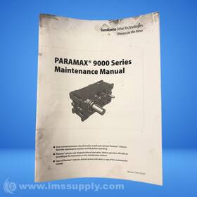 07.901.60.005 Sumitomo Paramax 9000 Series Maintenance Manual Usip