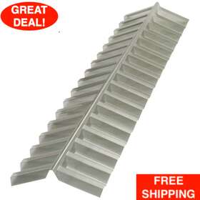 100660876 Suntuf 4 Ft. Commercial Solar Grey Ridge Cap Corrugated Panel Flashing Plastic Roof New
