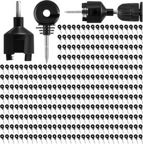 B0brp4ksbq Sweetude 200 Pcs Electric Fence Insulator With 1 Socket Black