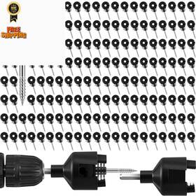 Sweetude B0c1nqntwn 300 Pcs Black Electric Fence Insulator With 1 Socket Tool