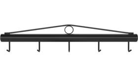 Tlswshsy 689854222006 31.5 Inch Fence Stretcher Bar - 5 Hooks Steel Chain Link Fabric