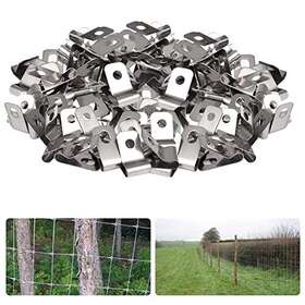 Xj12 Yarkhi 795063907136 200 Pcs Fence Wire Clamps Livestock Fencing Clips Agricultural