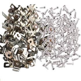 Yowlieu 734172831406 500 Pcs Fence Wire Clamps With Screws