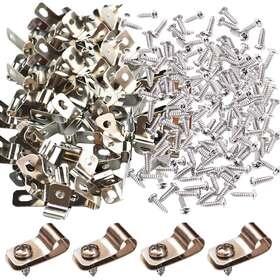 Hqy19-6r-2 Yowlieu 100 Pcs Fence Wire Clamps With Screws