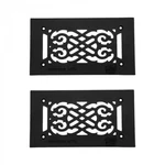 Heat Air Vent Grille Cast Aluminum Victorian Walkable Floor Register Pack Of 2. Fixed Price $106.99.