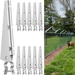 10 Pack Barbed Wire Arm For 1-3/8" Chain Link Fence, Galvanized Steel H.... Fixed Price $59.00.