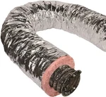 4 Insulated Flexible Duct R8 25' Silver. Fixed Price $46.00.