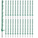 Electric Fence Posts 25 Pack 48 Inch Green Zoiut 4FT Step-in Plastic Farm. Fixed Price $114.99.