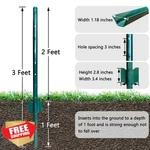Thealyn Metal Fence 3 Ft, 10 Pack, U Step-in Garden Stakes. Fixed Price $64.99.