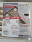 Gable Vent 12IN Novik, White Wood Grain Texture New!. Fixed Price $8.00.