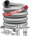 Forever Vent 5 Inch Smooth Wall Stainless Steel Chimney Liner Kits. Fixed Price $535.95.