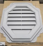 Mid-america 22" Octagon Gable Vent With Screen #057 Gray. Fixed Price $39.99.