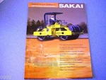 Sakai SW800-LL & SW850-LL High Frequency Vibratory Rollers Brochure. Fixed Price $20.00.