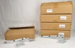 47PC Wire Arm Fence Barb Extensions Galvanized Steel Chain Link Lot. Fixed Price $150.00.
