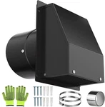 12 Inch Wall Vent With Screen And Damper Hooded Cover Galvanized .... Fixed Price $129.75.