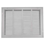 Filtered Return Air Grille Steel White 22.62X32.62 Hvac Vent Cover Louvered. Fixed Price $93.02.