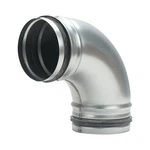 Hvac 4'' 90 Elbow Duct Connector With Rubber Sealing Welded Galvanized Steel. Fixed Price $27.20.