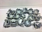 New Halex 3/8" (1/2" Ko) Zinc Non-metallic Clamp Connector 05103B 30 Ea.. Fixed Price $21.99.