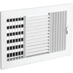 Plastic Air Register Ac Heat 6 X 10" Duct Size 3-WAY White Wall Ceiling Vent. Fixed Price $16.95.