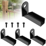 4 Pcs Fence Mounting Bracket For 1" X Square Rails, Carbon Pieces, Black. Fixed Price $14.76.