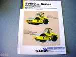 Sakai SV510-1E Series Vibrating Roller Brochure. Fixed Price $20.00.