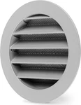Calimaero Wsgg 4" Inch Gray Round Metal Air Vent Grill Cover Flat Louver With. Fixed Price $22.51.