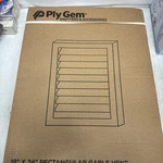 Alcoa Home Exteriors RECTGV1824 18" 24" White Rectangular Gable Vent. Fixed Price $62.99.