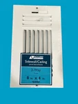 Accord 8 X 3-WAY Sidewall/ Ceiling Ventilation Register White 64062 (new). Fixed Price $12.47.