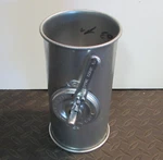 Nordfab Round Butterfly Valve, 4 In Duct Dia, Galvanized Steel, 8" Long. Fixed Price $75.00.