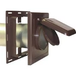 (2)-P-TEC No-pest 4 In. Brown Plastic J-block Dryer Vent Hood Npjb. Fixed Price $61.89.
