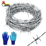 Barbed Wire 25 Ft, 4 Point Fence, Hot-dip Galvanized Roll,. Fixed Price $23.43.