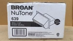 Broan-nutone 639 3-1/4" X10" Steel Wall Cap Spring-loaded Backdraft Damper Black. Fixed Price $28.88.