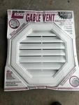 Builders Edge 120012222123 Octagon Gable Vent, White, 22". Fixed Price $35.99.