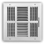 Truaire 104M14X14 4-WAY Register 14X14" Steel 195-650 Cfm. Fixed Price $72.47.