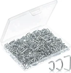 Galvanized Hog Rings, 1/2", 3/4", 3/8", 375 Pcs, Upholstery,. Fixed Price $9.94.
