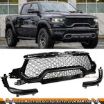 For 21-24 Ram 1500 Trx Emblemless Matte Black Front Upper Grille Replacement Kit. Fixed Price $239.99.