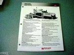 Cedarapids Grayhound CR451 Rubber Tire Paver Brochure. Fixed Price $10.00.
