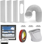 Portable Air Conditioner Window Vent Kit With 59" Length Hose Adjustable. Fixed Price $26.99.